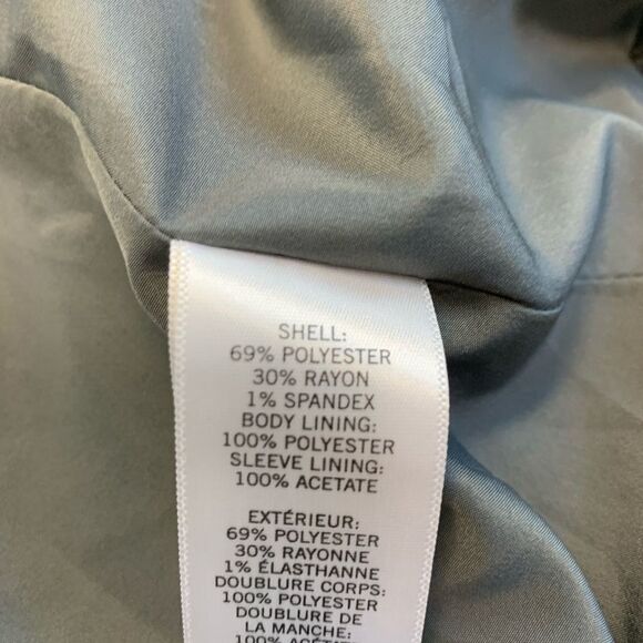 Banana Republic gray sequin peplum blazer Sz 8 - Picture 7 of 11